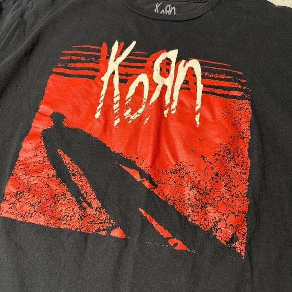 Official KoRn Black/Red Men’s XXL Graphic Print T-Shirt Mad Engine Nu Metal 2XL - Picture 3 of 4